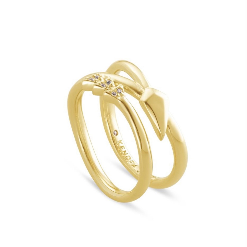 Kendra Scott Zoey Wrap Ring in Gold Size 7 - Picture 3 of 4